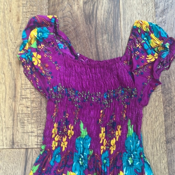 Girls Floral Maxi Dress - Picture 4 of 4